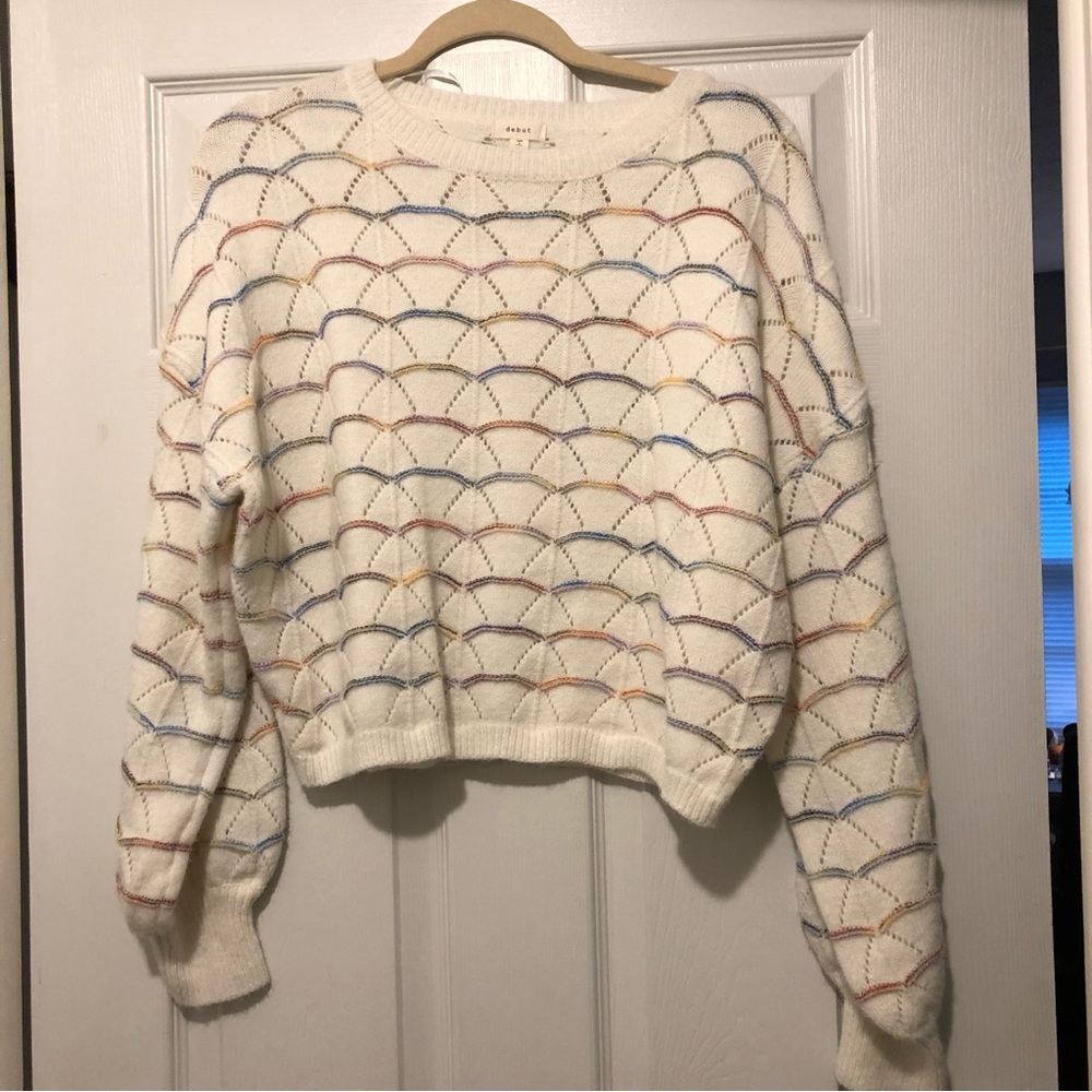 Multi color striped sweater